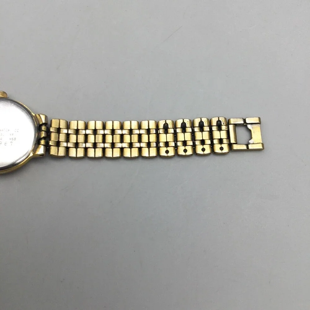Citizen 1020-S54554 Womens Watch 22mm Champagne Dial Gold Tone New Battery 6.25